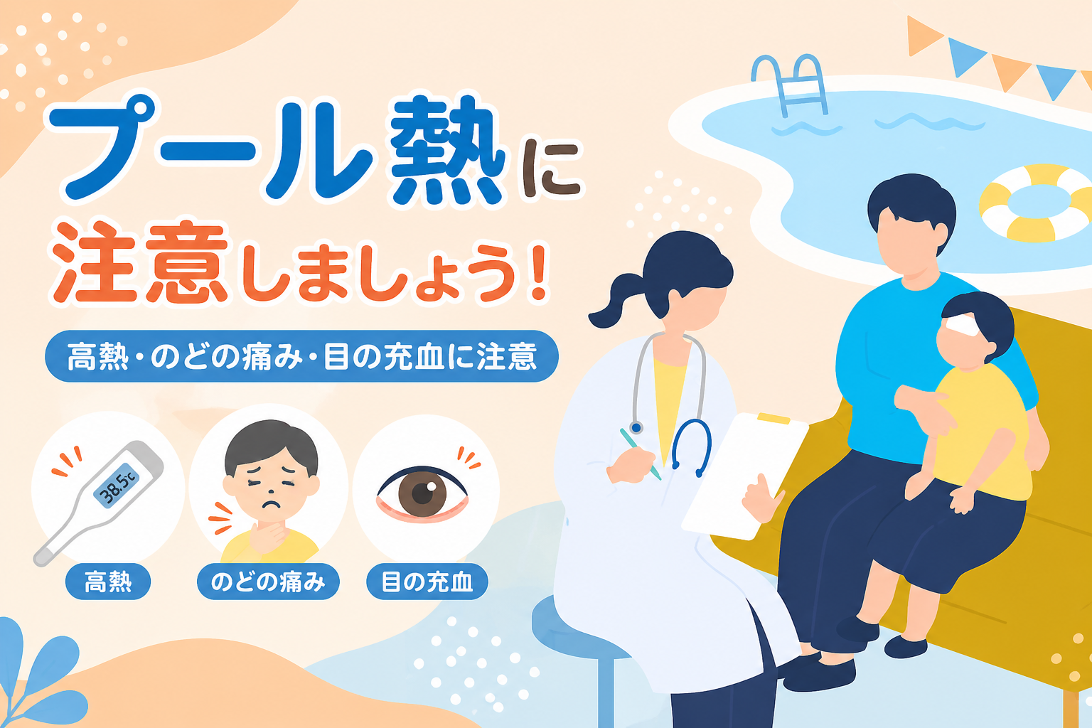プール熱に注意しましょう